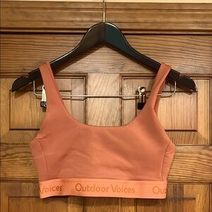 Outdoor Voices Coral Sports Bra